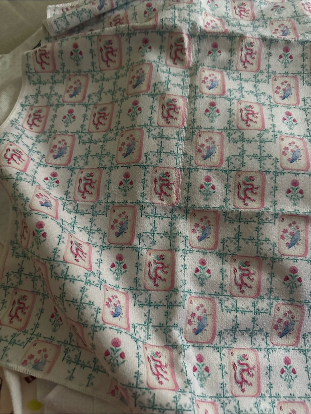 Mah jong kitchen towel, new